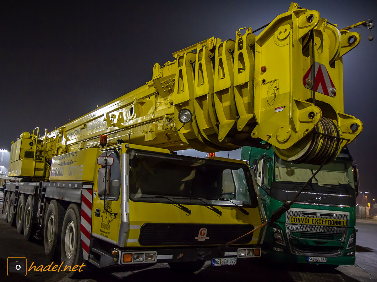 Grove GMK 6300 / SN: 6300 9034 (YoM: 2001) Dithmarscher Kranverleih on the way to Turkey