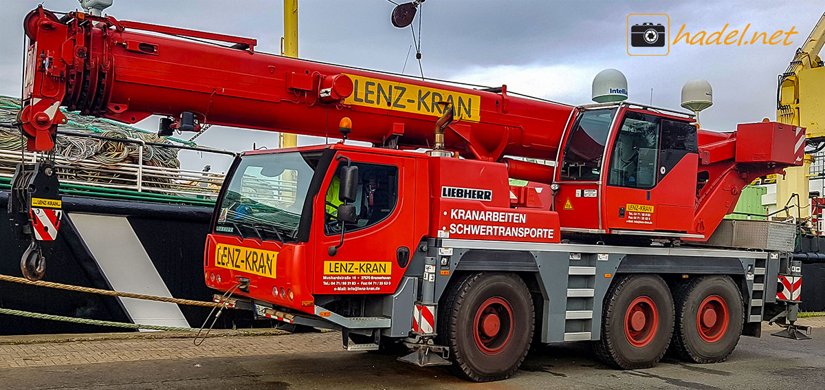 Liebherr LTM 1050-3.1 / SN: 083 285 (YoM: 2008) from Lenz-Kran (Bremerhaven, Germany)