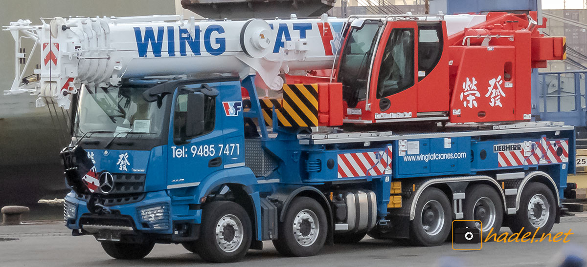 Liebherr LTF 1060-5.1 / SN: 076 057 on Mercedes-Benz Actros for Wing Fat Cranes (Hong Kong)