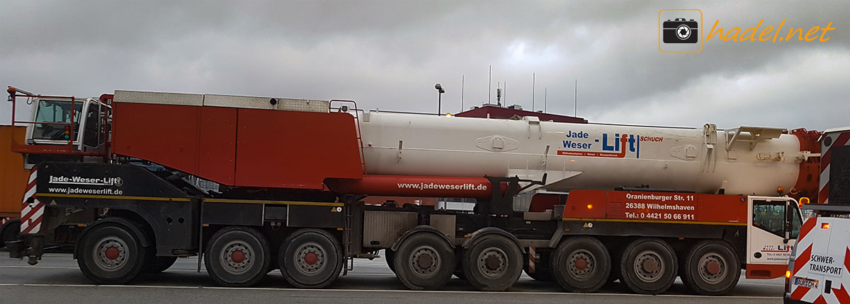 Terex AC 500-2 from Jade Weser Lift leaving Port Bremerhaven>                 				 </div>
			<div class=