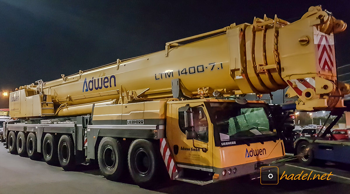 Liebherr LTM 1400-7.1 / SN: 072 136 (YoM: 2012) ex-Adwen on the way to Atlantic Coast Cranes in Virginia (USA)>                 				 </div>
			<div class=