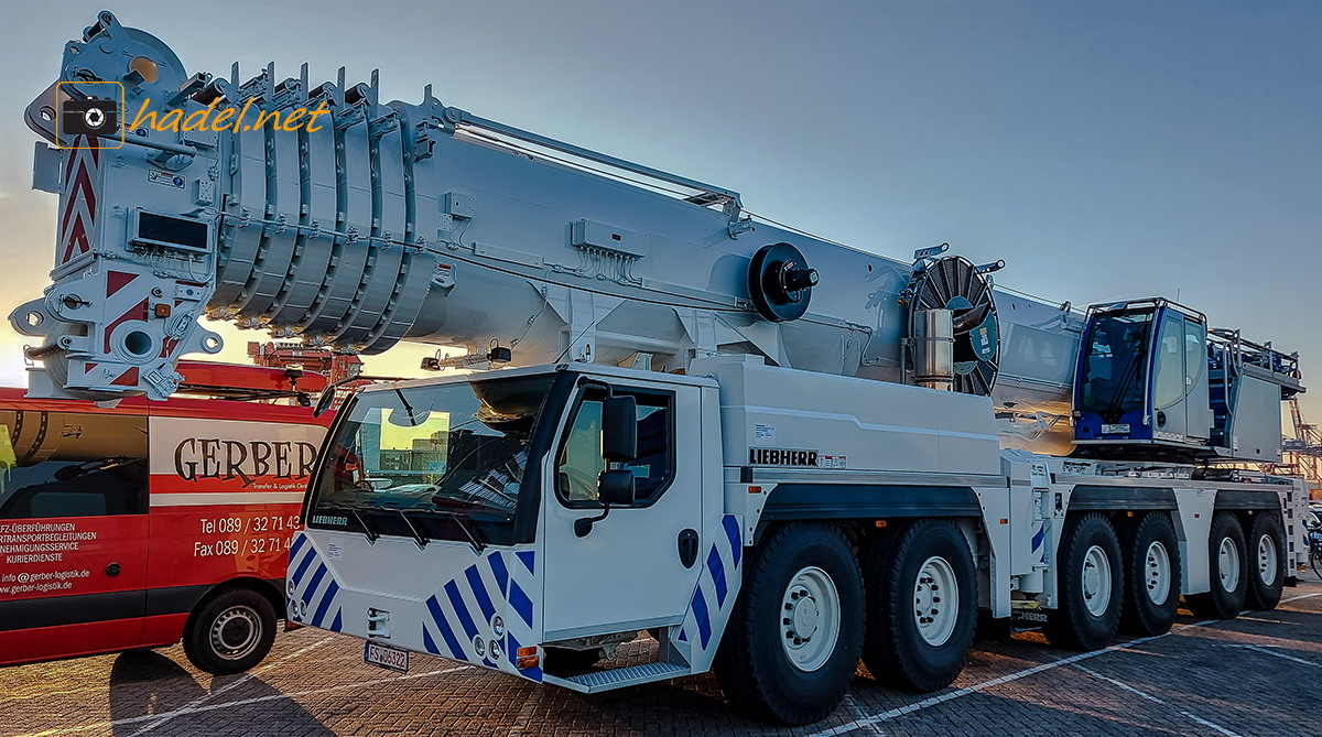 Liebherr LTM 1300-6.2 / SN: 071 937 on the way to Australia via Port Brisbane>                 				 </div>
			<div class=