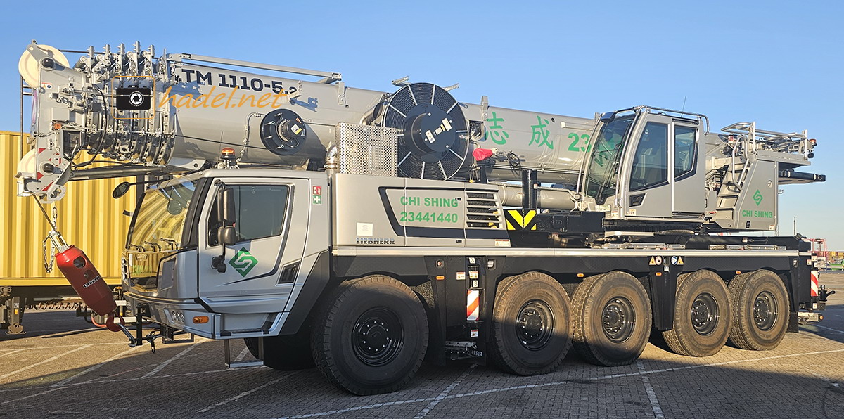 Liebherr LTM 1110-5.2 / SN: 091 943 for Chi Shing Crane Transp. Co. Ltd via Hong Kong>                 				 </div>
			<div class=
