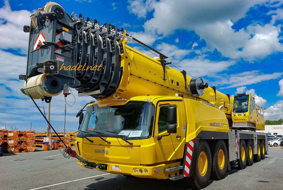 Grove GMK 6300L-1 / SN: 6300 6128 auf dem Weg nach Korea>                 				 </div>
			<div class=