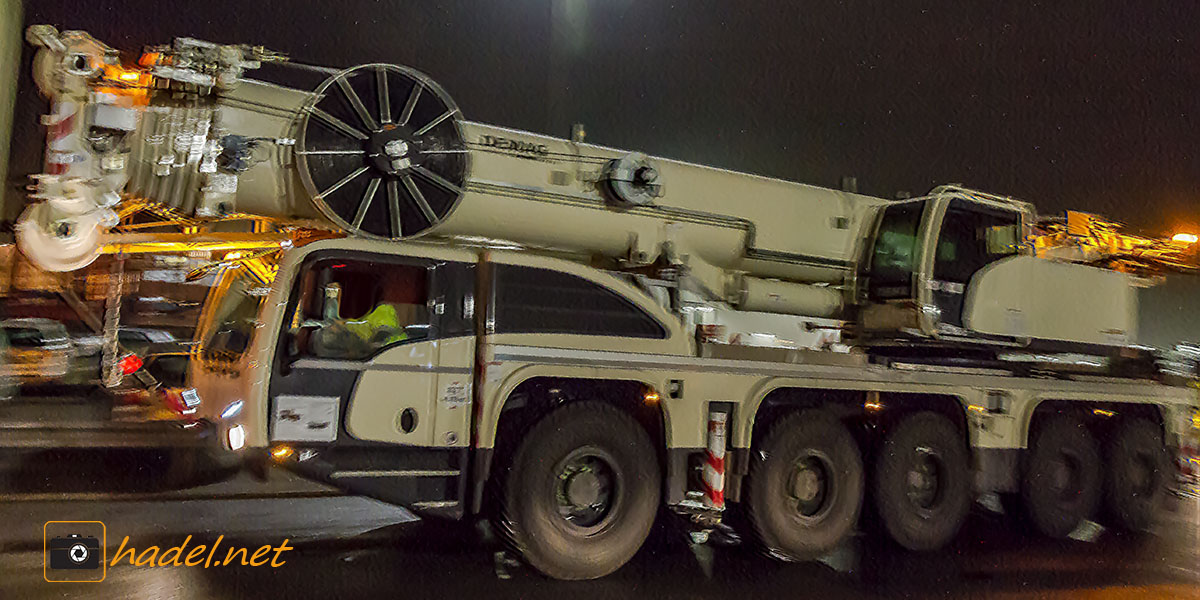 new Demag AC 160-5 / SN: 38441 on the way to the USA via Galveston