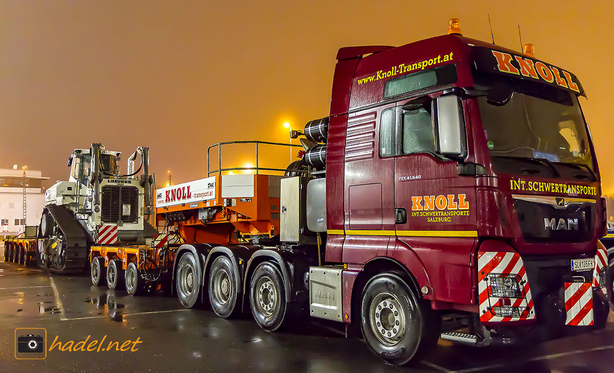some loaded trucks in Port Bremerhaven