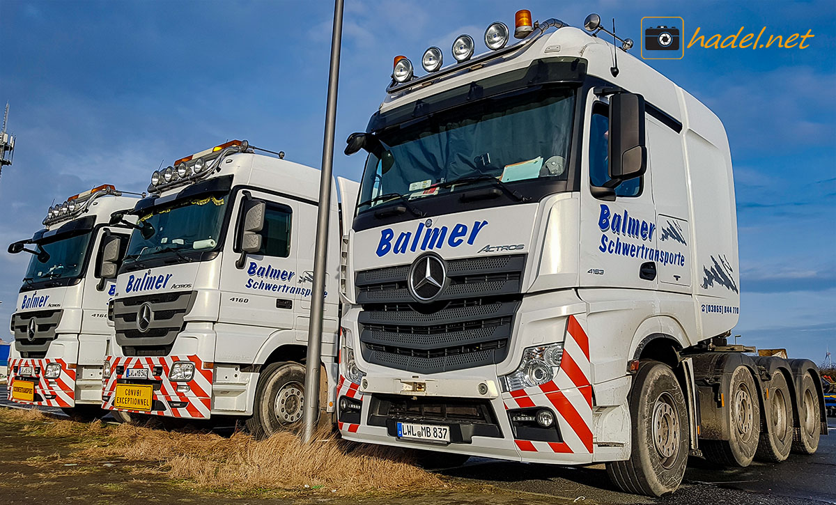 some heavy transport trucks from Balmer