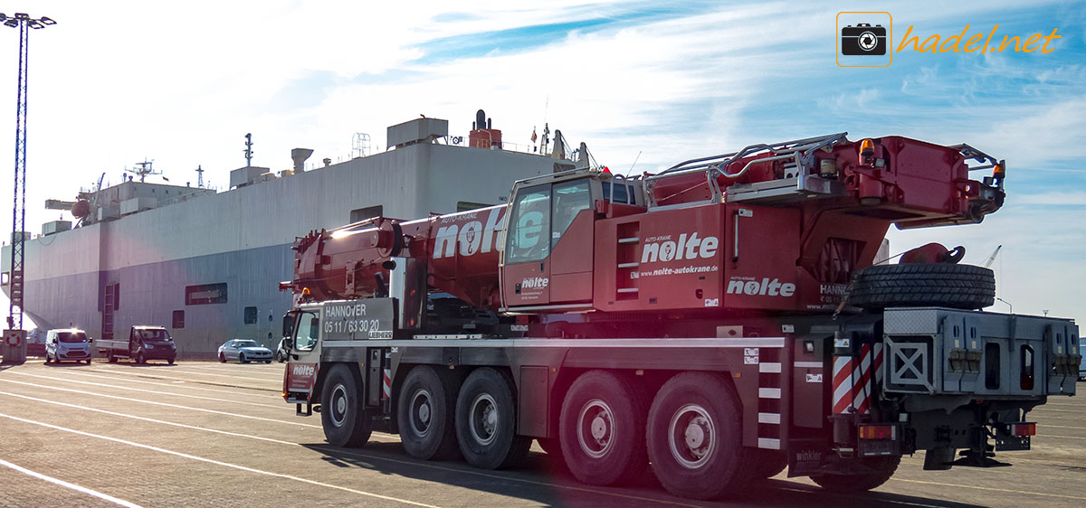 used Liebherr LTM 1200-5.1 / SN: 069 970 (YoM: 2012) ex-Nolte on the way to Turkey