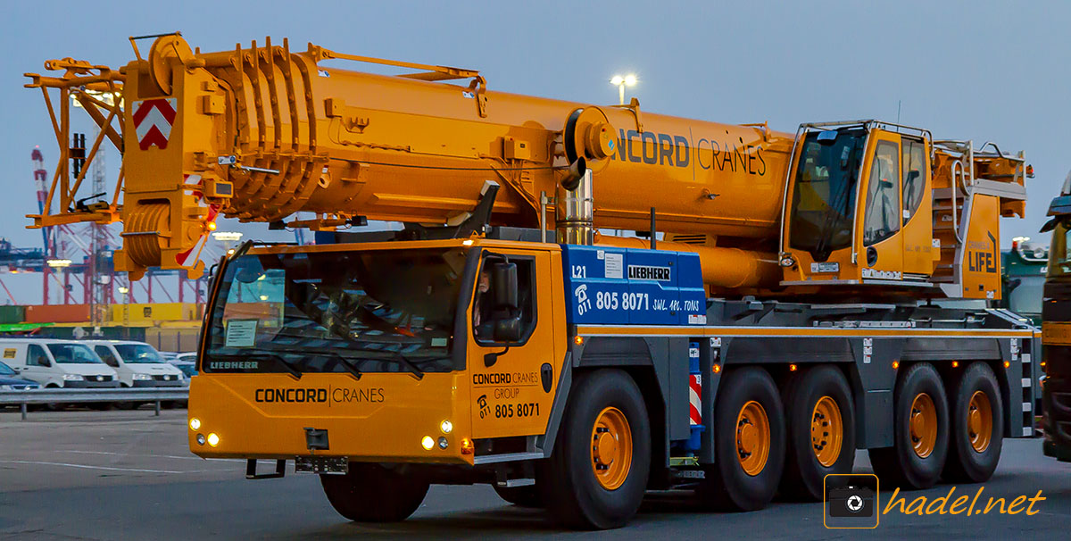 new Liebherr LTM 1160-5.2 / SN: 068 778 for Concord Cranes (South Africa) via Port Durban