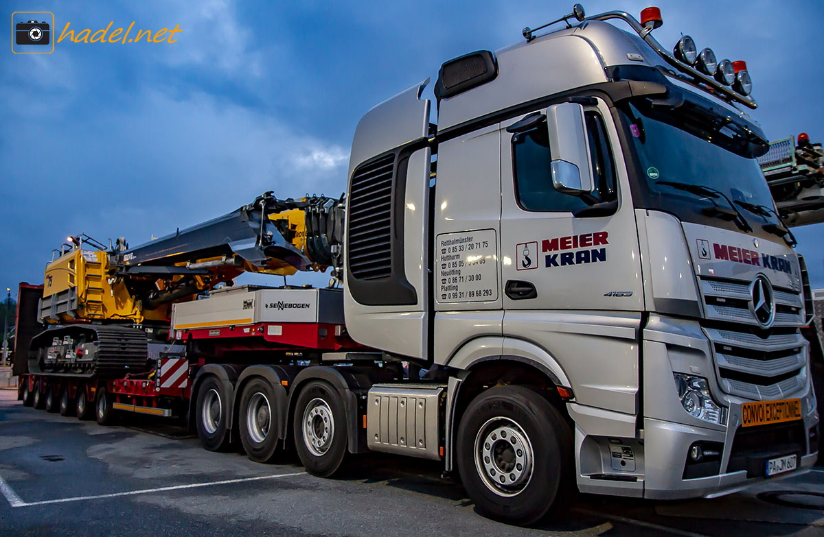 Mercedes-Benz Actros 4163 SLT from Meier Kran with a Grove GHC 75 / SN: 75.5.727 for the USA