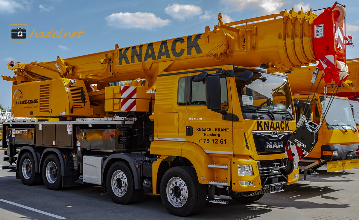 MAN TGS 41.460 (Toni Maurer) with Liebherr LTF 1060-4.1 / SN: 076 047 for Knaack Krane (Hamburg, Germany)