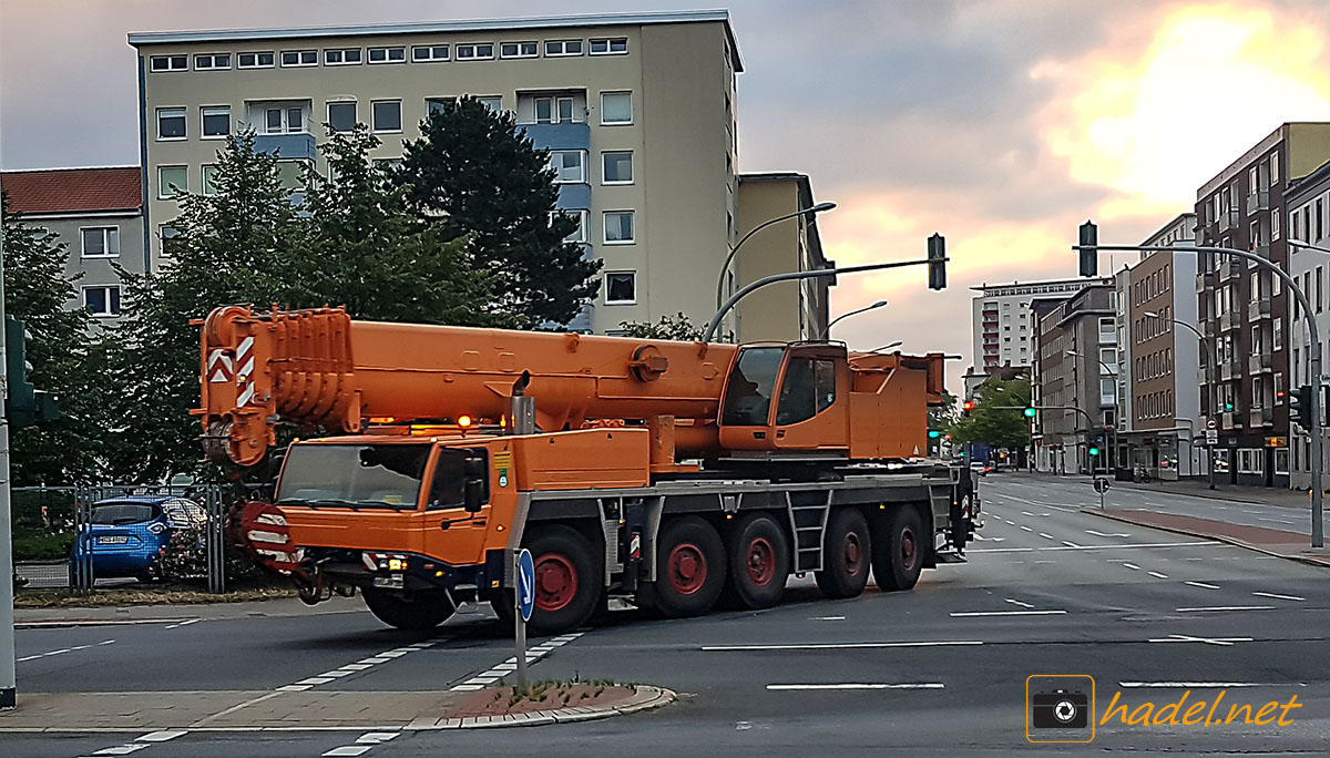  Tadano Faun ATF 160G-5 / SN: 2029271 from Bolte-Krane driving to the next job