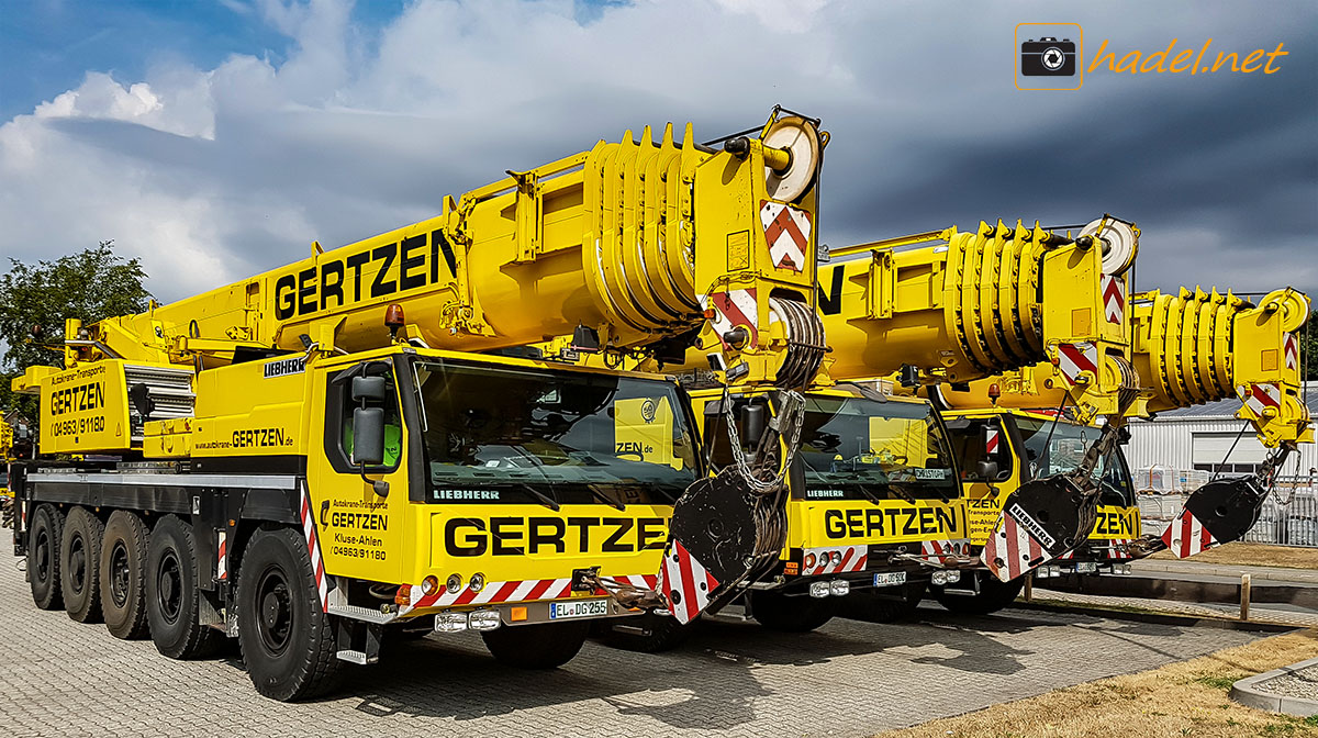 3 Liebherr cranes from Gertzen