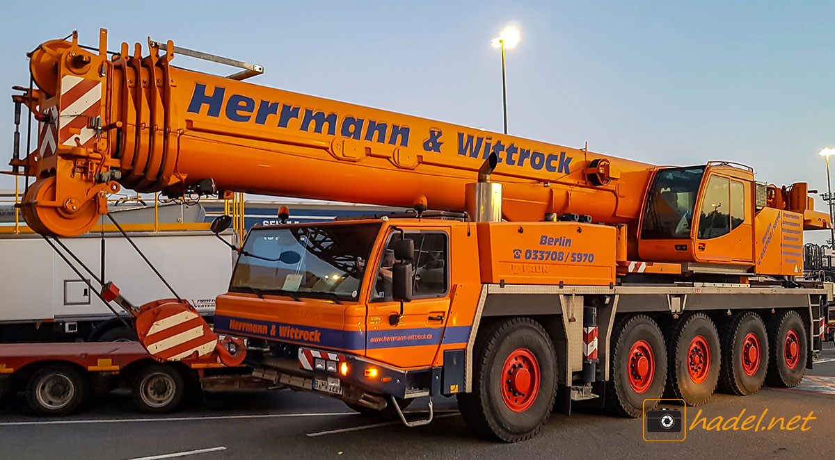 used Tadano Faun ATF 110G-5 / SN: 2035385 Herrmann &amp; Wittrock (Berlin) leaving Germany