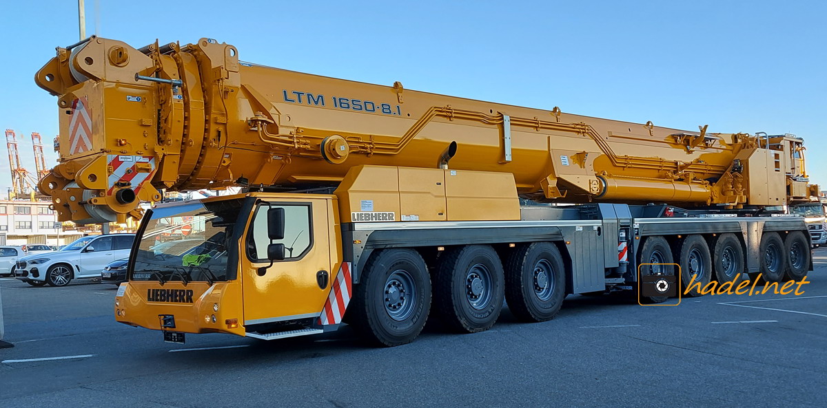 Liebherr LTM 1650-8.1 / SN: 046 829 on the way to Korea via Pyeongtaek Seaport