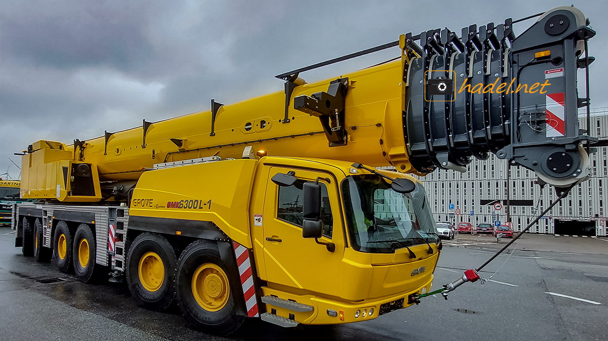 Grove GMK6300L-1 / SN: 6300 6043 von Sam Il Crane Co., Ltd. (South Korea) via Pyeongtaek Port