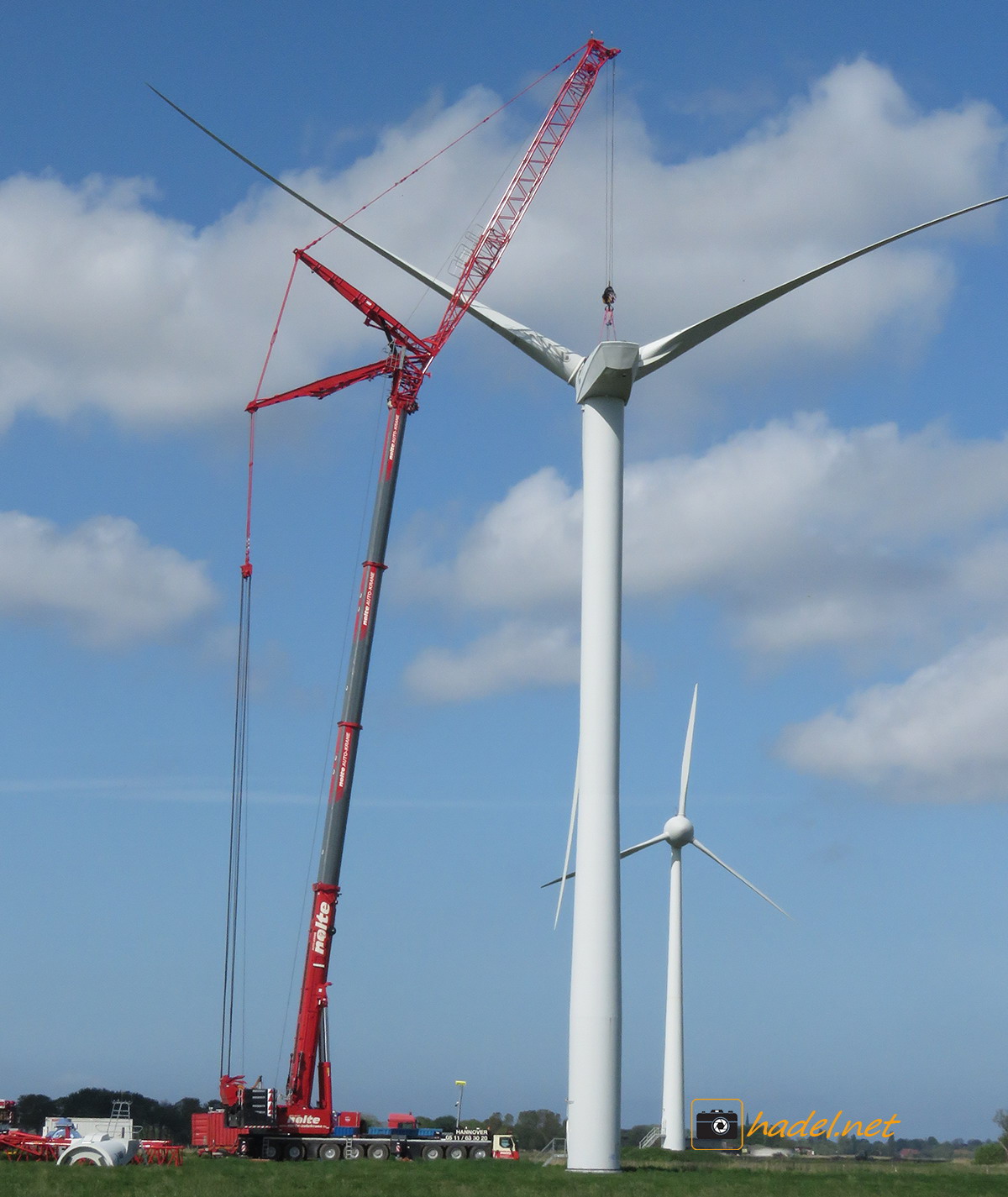 Liebherr LTM 1650-8.1 from Nolte working near Bremerhaven