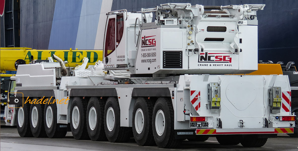 Liebherr LTM 1450-8.1 Grundgerät / SN: 072 674 auf dem Weg nach Tacoma (Canada)