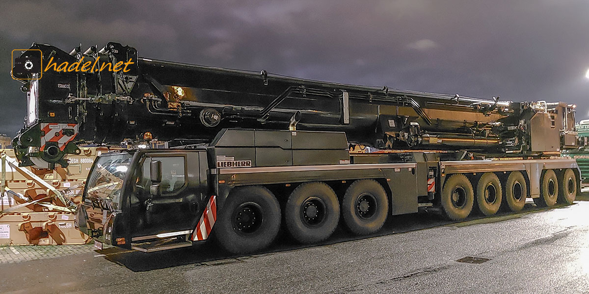Liebherr LTM 1650-8.1 / SN: 046 805 (YoM: 05/2021) auf dem Weg in die USA via Galveston
