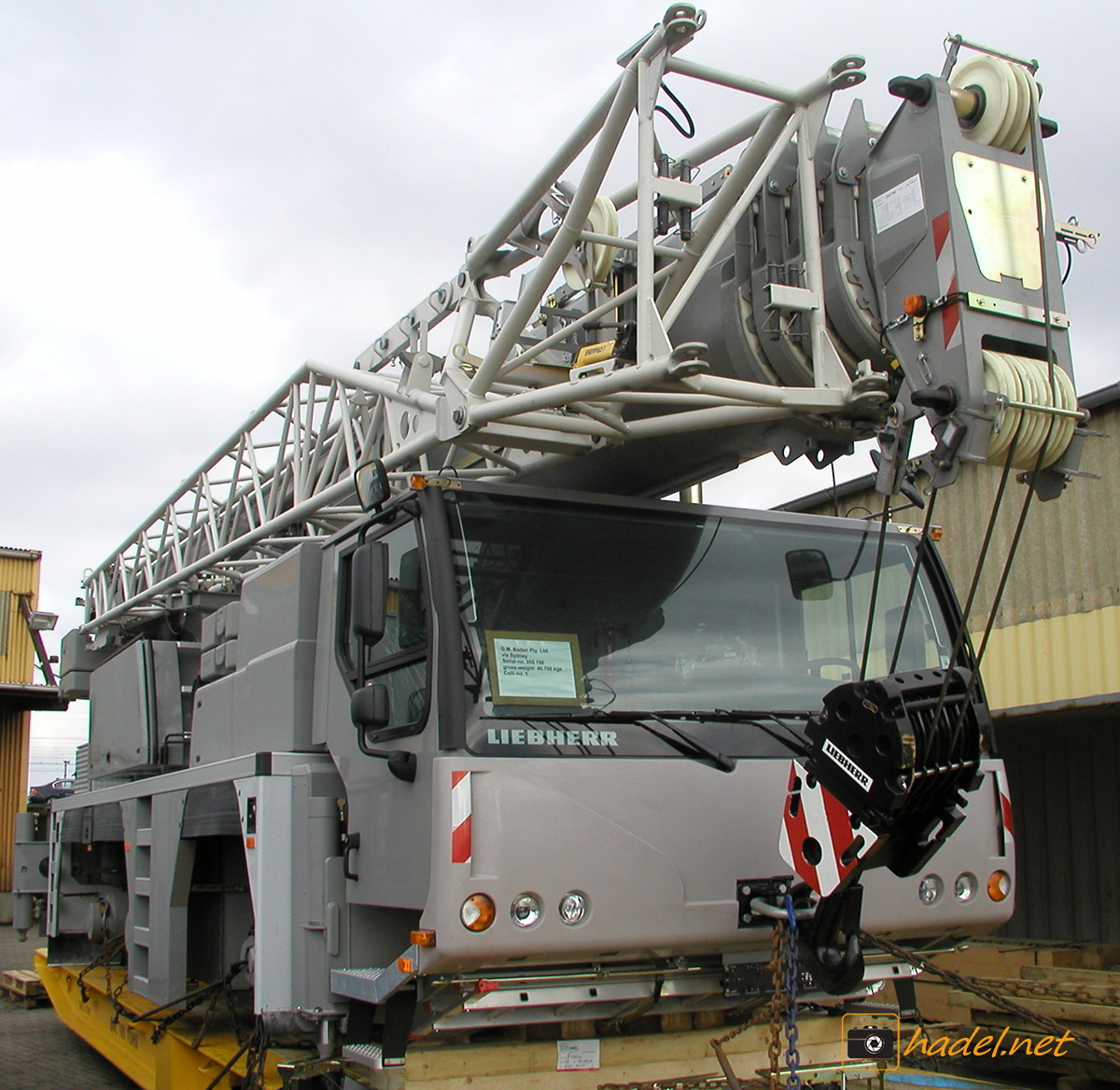 memory of 2005: Liebherr LTM 1055-3.1 without wheels for Australia!